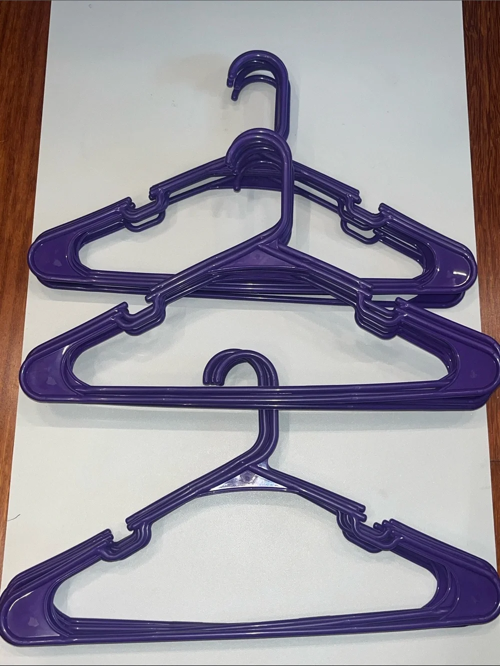 Purple Plastic Clothing Hangers - Multipack 17